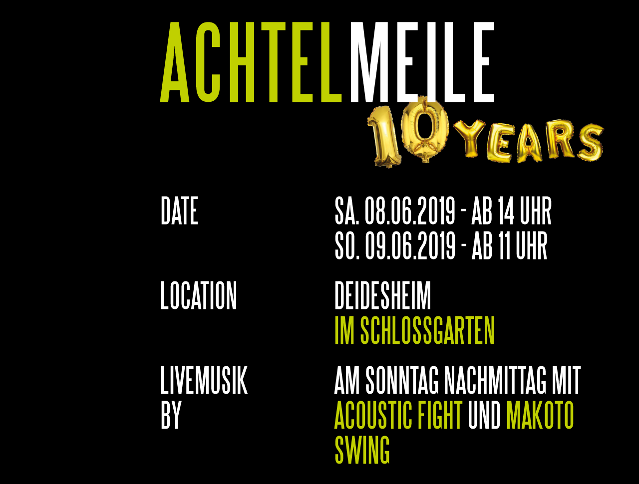 achtelmeile 8.-9. Juni 2019